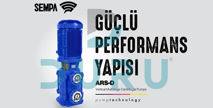 Sempa ARS-D 32-02 3KW Dik Milli Çok Kademeli Pompa