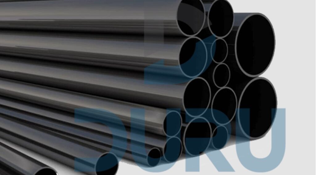 Çayırova Dikişli Siyah Düz Uçlu Boru