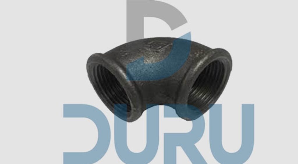 3/4″ 45 Derece Siyah Dişli Dirsek