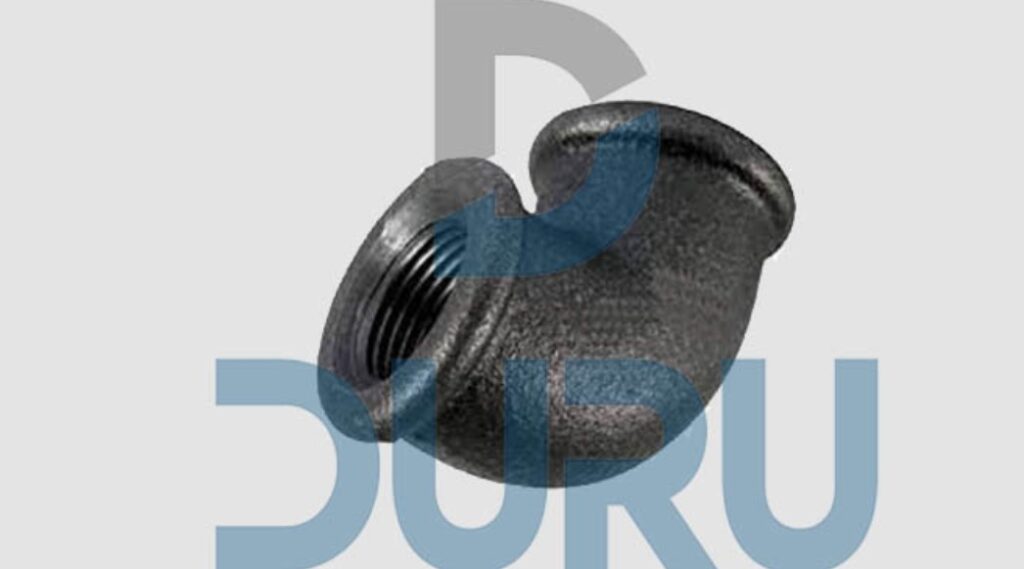 1″ Siyah Dişli Dirsek